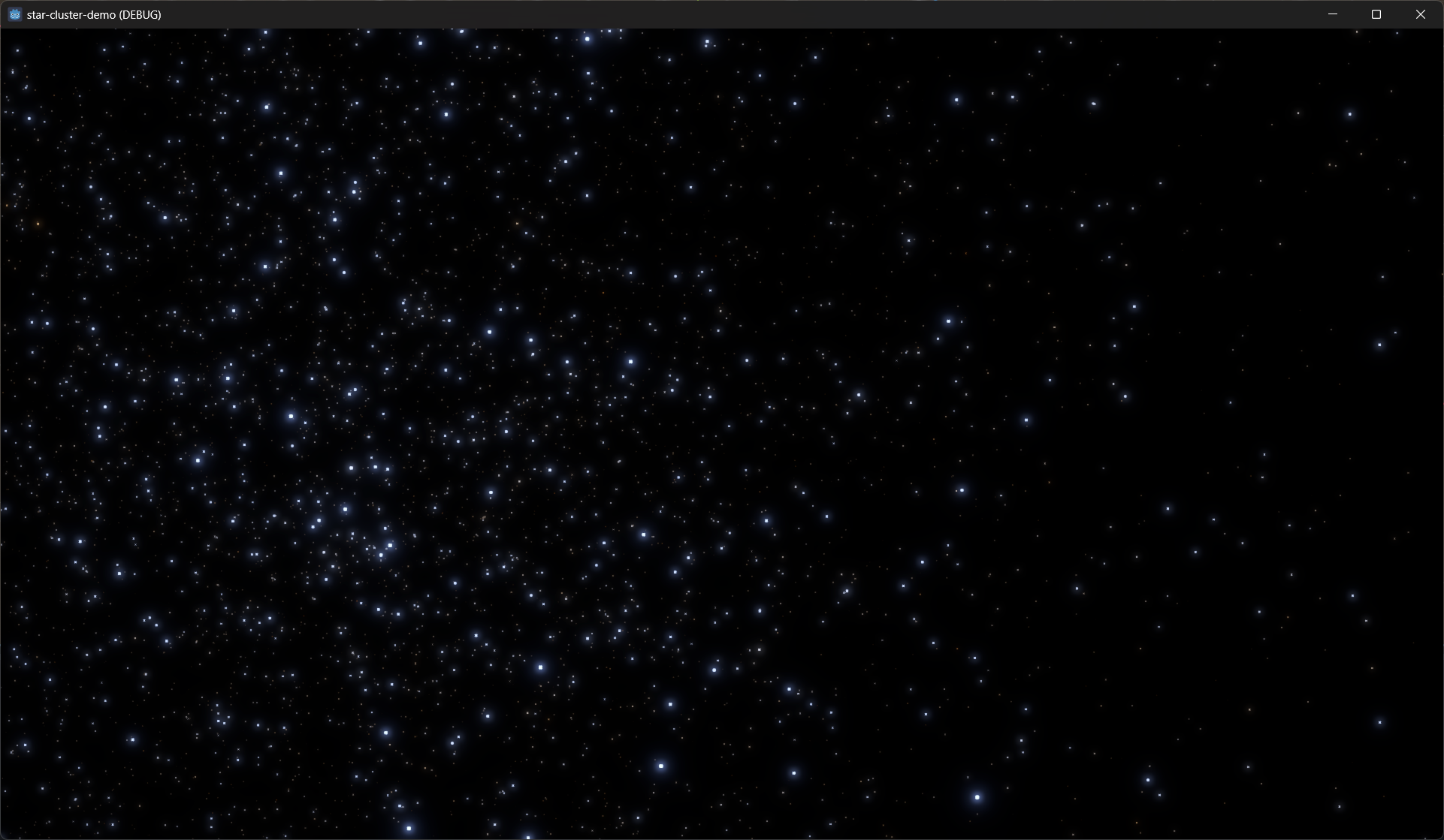 stars rendered in Godot Engine